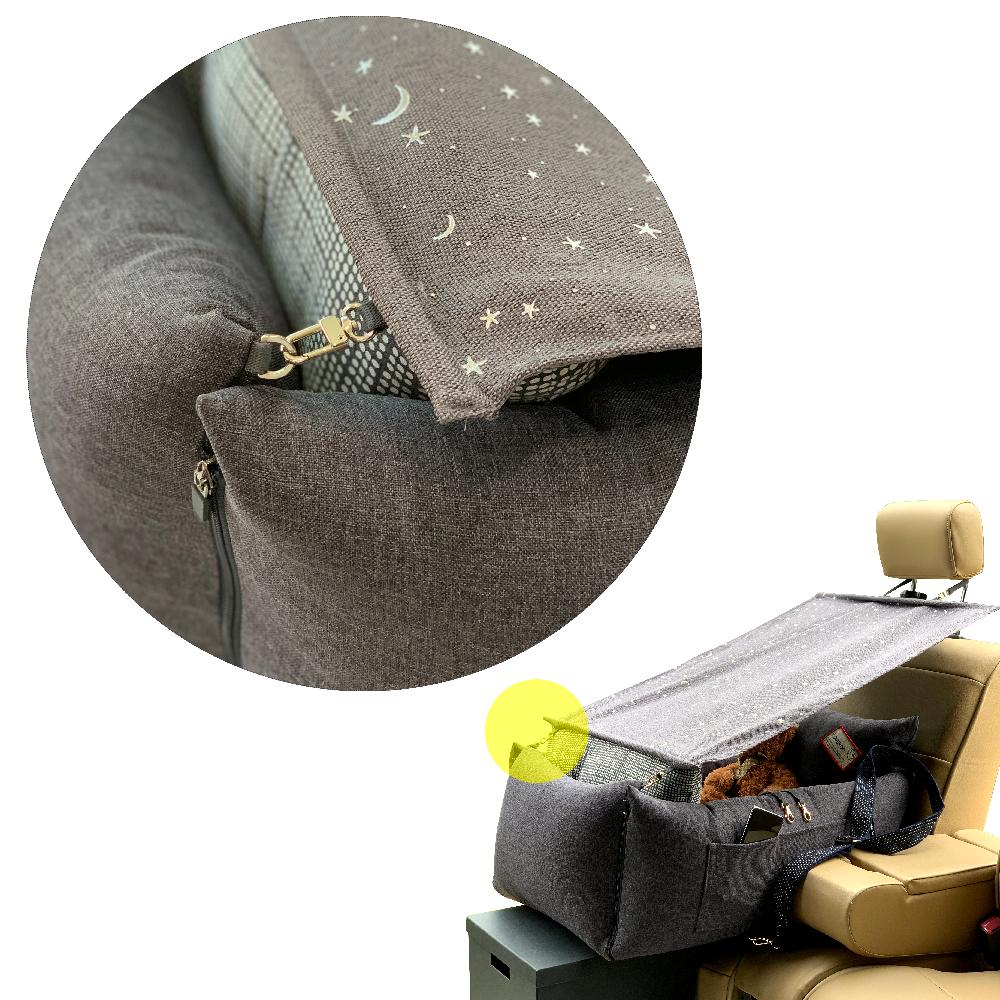 DUGROO Handmade All-Round Driving Kit Sunshade Pet Car Seat Dog Puppy Non-Slip Cushion Booster Seat