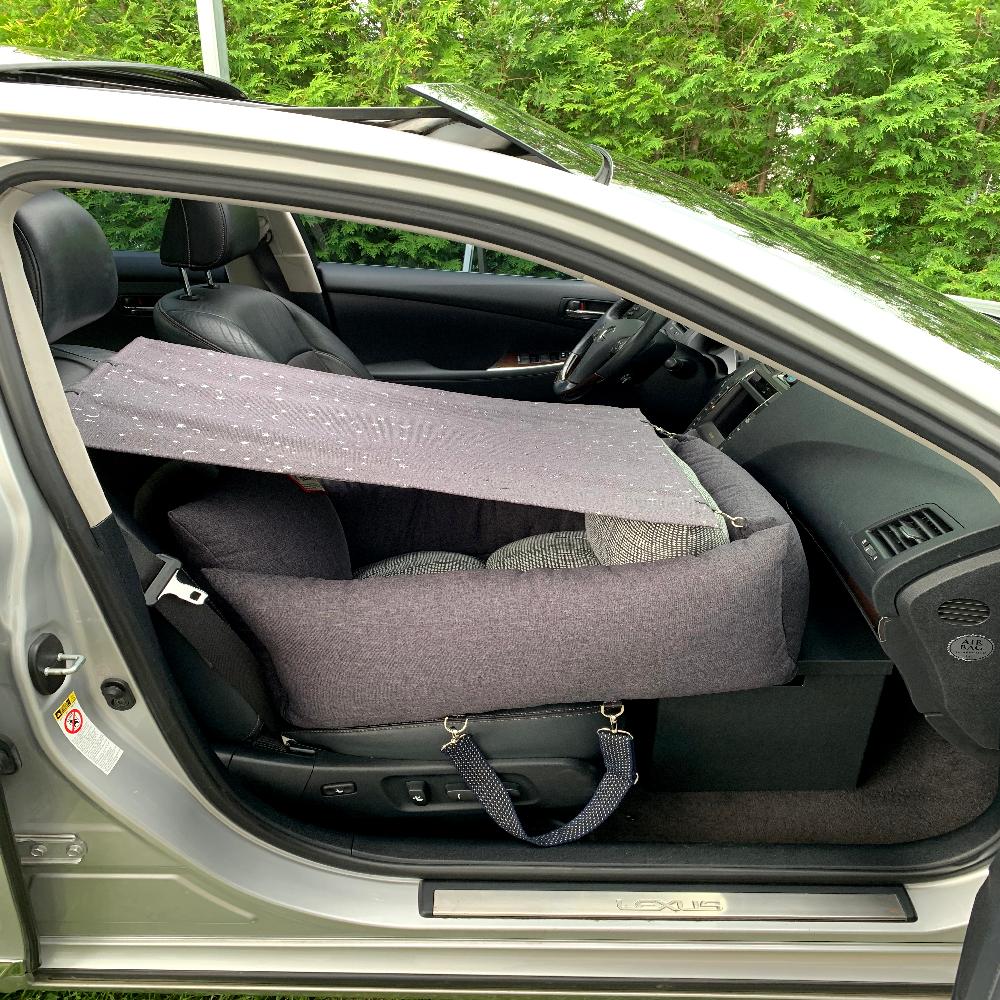 DUGROO Handmade All-Round Driving Kit Sunshade Pet Car Seat Dog Puppy Non-Slip Cushion Booster Seat