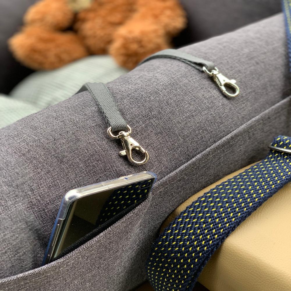 DUGROO Handmade All-Round Driving Kit Sunshade Pet Car Seat Dog Puppy Non-Slip Cushion Booster Seat